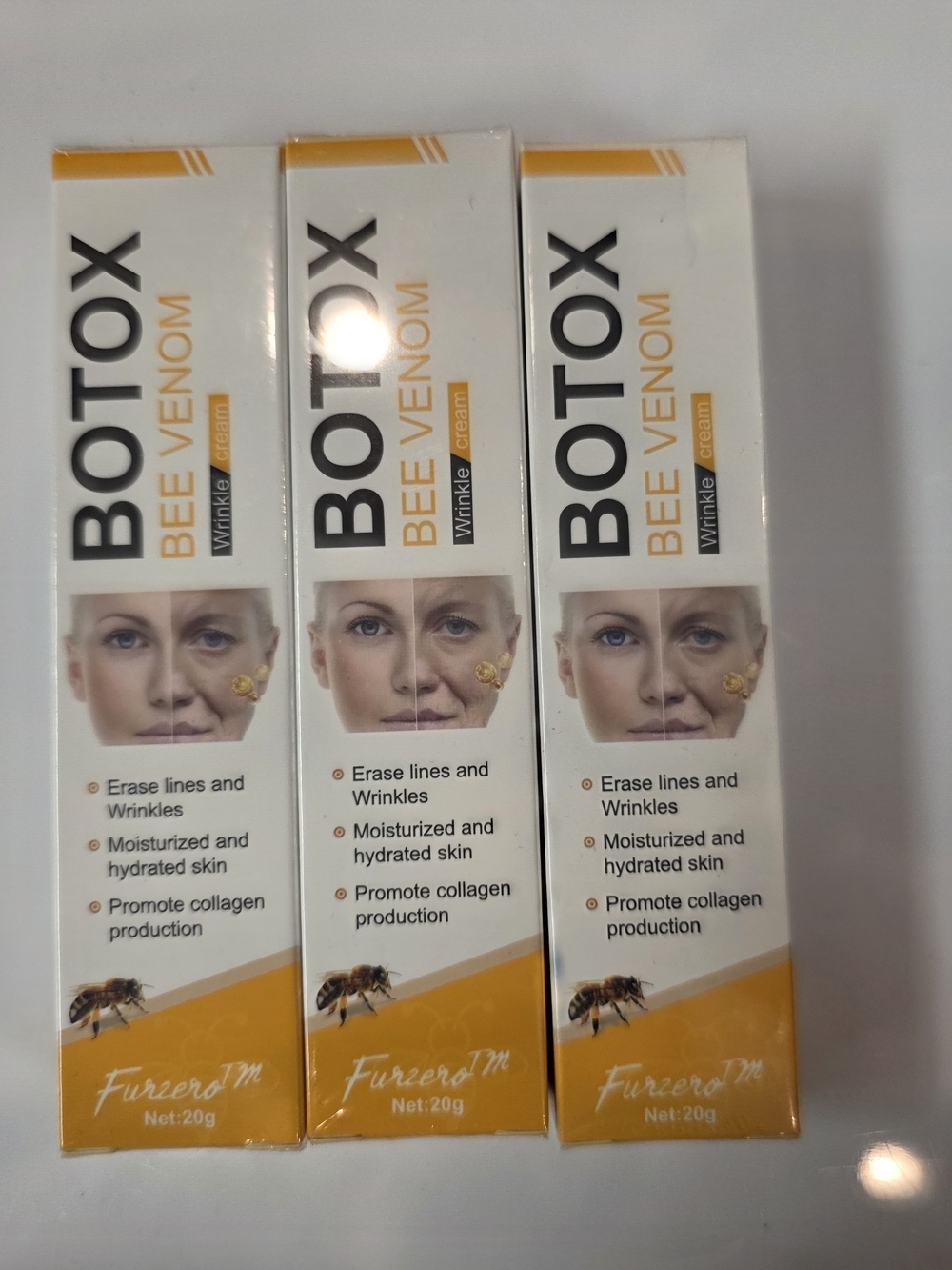 BOTox Bee Venom Wrinkle Cream - Yellow & White Tube